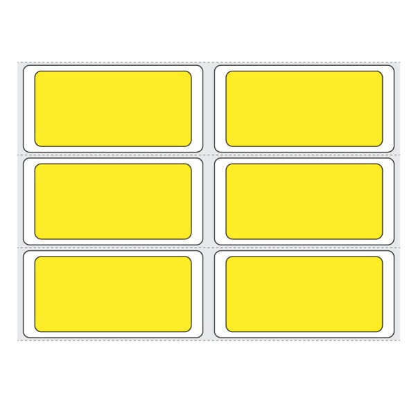 Direct Thermal Piggy Back Label, Individual 2-up 13/16" x 1-11/16"